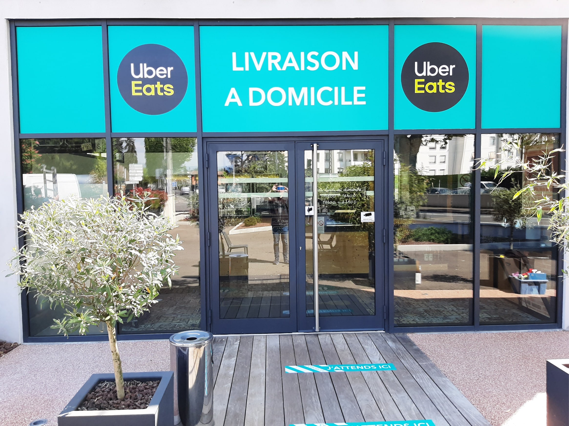 Uber Eats vitrine